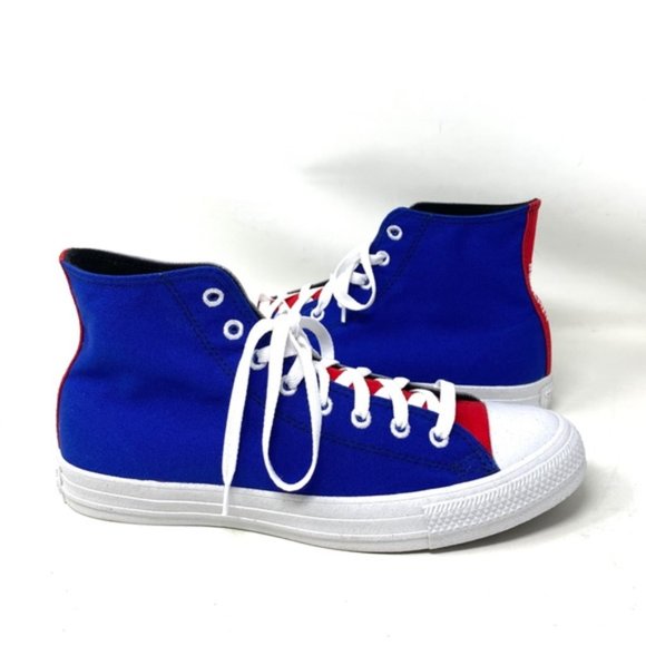 Converse Ctas High Top Blue Gray Canvas Men’s Sneakers Custom A03947C-GBRW - Picture 5 of 8